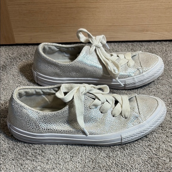 Converse All Star Gemma Stingray Silver Metallic Women’s Low Top - Picture 1 of 8